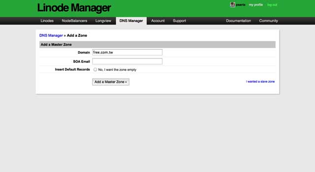 Linode �ṩ���M DNS ���ܷ������]�Լ���ʹ��