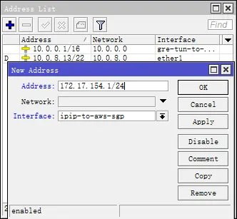 �ڷ���(w��)����ʹ��MikroTik RouterOS�ڔ�(sh��)��(j��)����֮�g��������