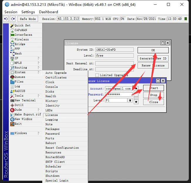 �ڷ������ϰ��bMikroTik RouterOS�����ú��εĶ˿��D�l(f��)