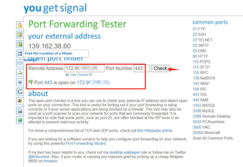 ʹ�ö˿ڒ���z�y�������z�y 80��443 �ȶ˿����M���z�y���õĶ˿���